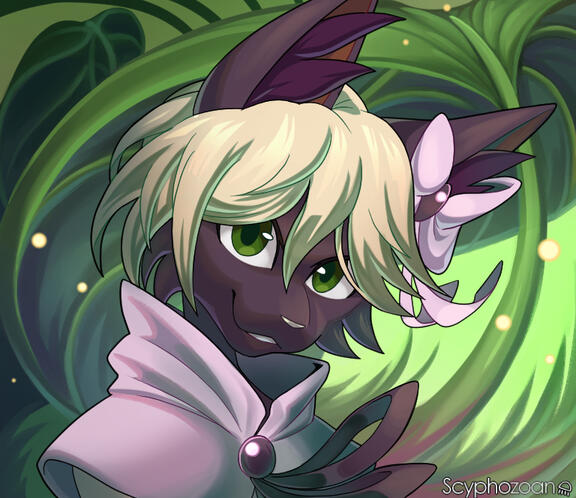 2: Bust with painted background